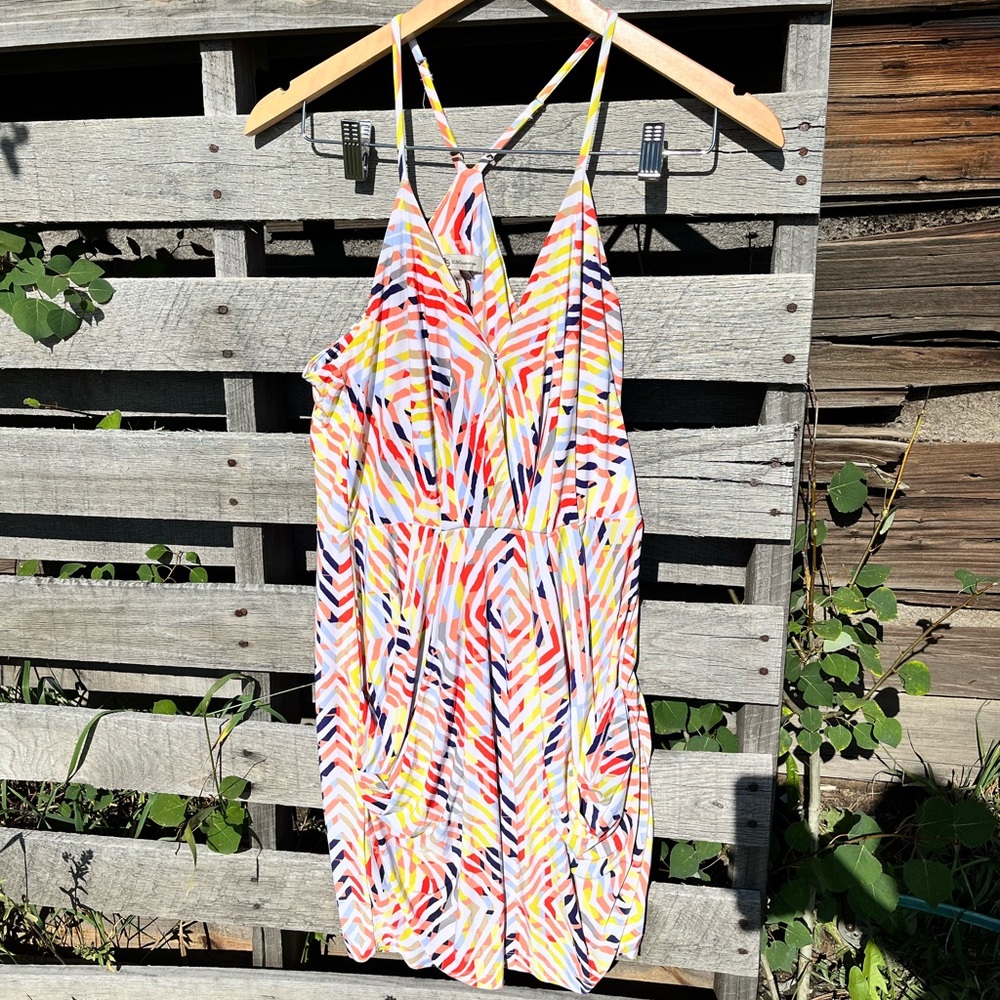 BCBG Rainbow Pattern Dress Like New